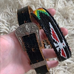 Vintage beaded belt